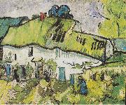 Vincent Van Gogh Farmhouse with two figures oil painting on canvas
